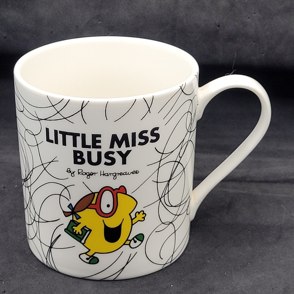 Mr. Men Little Miss Busy Mug Roger Hargreaves Wild & Wolf 2017 Sanrio Made China